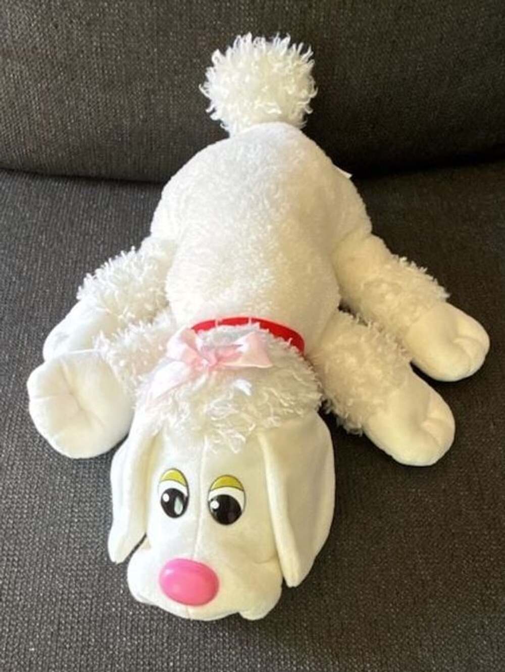 Pound Puppies White Poodle Stuffed Animal Plush Toy
